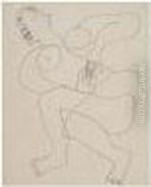 Nu Accoude, Jambes Croisees Oil Painting by Henri Laurens