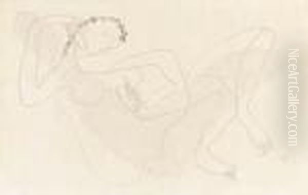 Femme Etendue Oil Painting by Henri Laurens