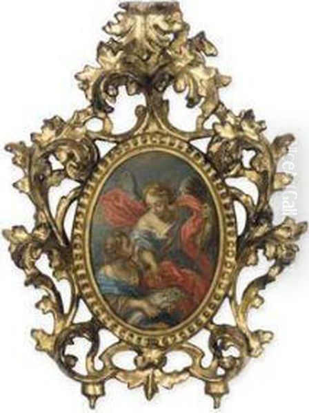 Tobias And The Archangel Raphael Oil Painting by Cirlce Of Filippo Lauri