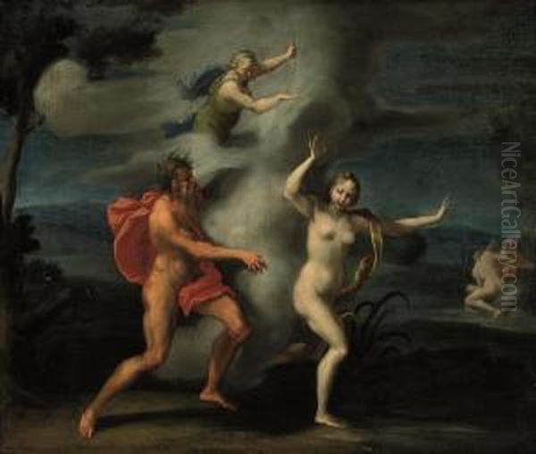 The Abduction Of Persephone Oil Painting by Cirlce Of Filippo Lauri