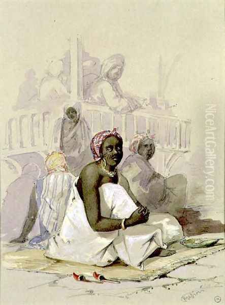 The Slave Market Oil Painting by Amadeo Preziosi