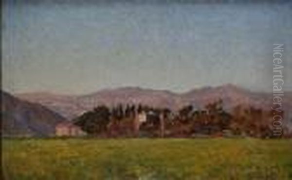 Paysage Oil Painting by Louis Alphonse Abel Lauvray