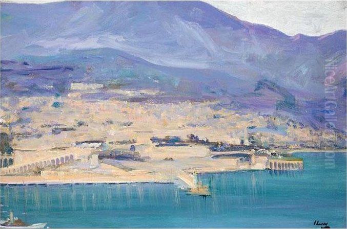 Monte Carlo - Twilight Oil Painting by John Lavery