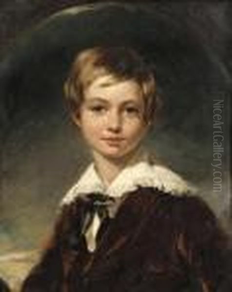 Portrait Of A Young Lord, 
Thought To Beanthony, 
7th Earl Of Shaftesbury Oil Painting by Sir Thomas Lawrence