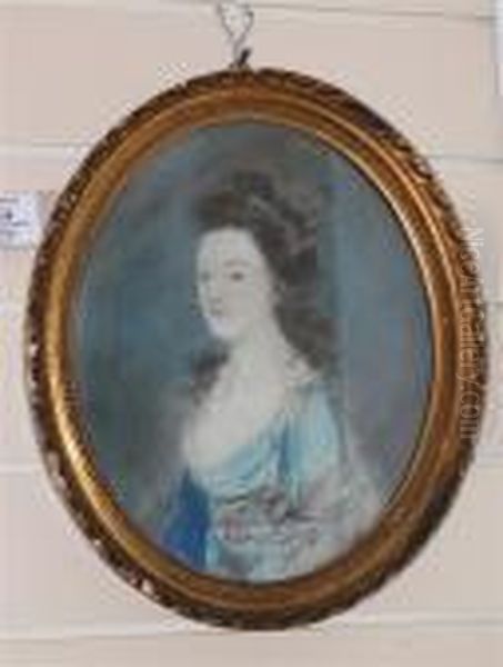 Portrait Of Mrs Molyner, 
Inscribed Verso 'be Pleased To Keepthis From The Damp & From The 
Sun' Oil Painting by Sir Thomas Lawrence