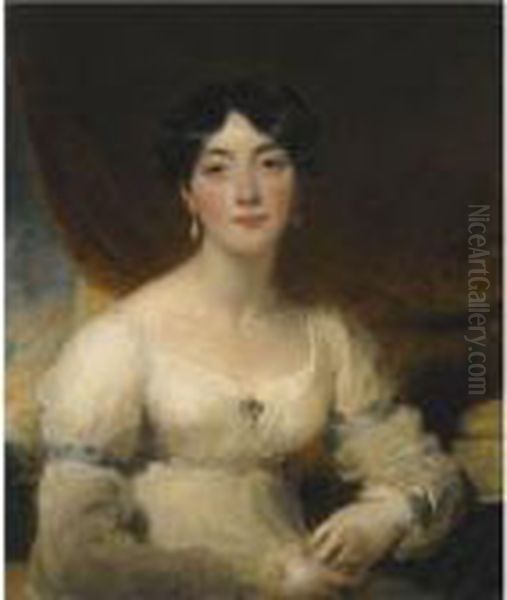 Portrait Of Elizabeth, Mrs 
Horsley Palmer (d. 1839), Wife Of John Horsley Palmer Of Hurlingham, 
Fulham (1779-1858) Oil Painting by Sir Thomas Lawrence