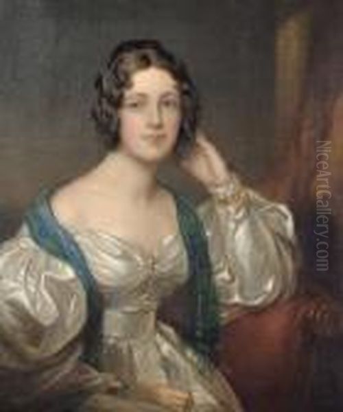 Portrait Of Lady Constance Carruthers Oil Painting by Sir Thomas Lawrence