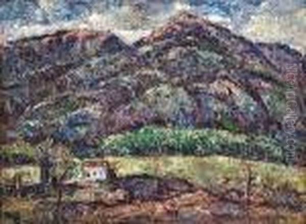 Sangre De Cristo Range, Colorado/newmexico Oil Painting by Ernest Lawson