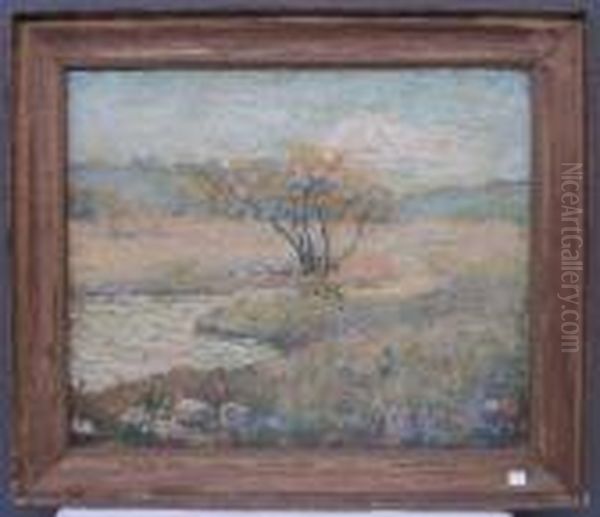 Autumnal Scene Oil Painting by Ernest Lawson