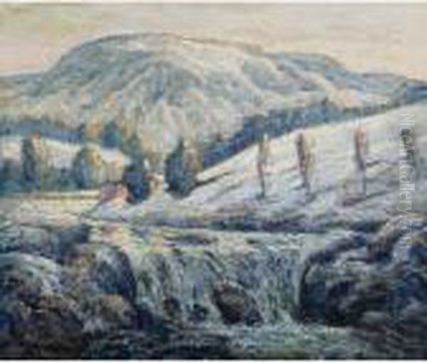 Spring Thaw Oil Painting by Ernest Lawson