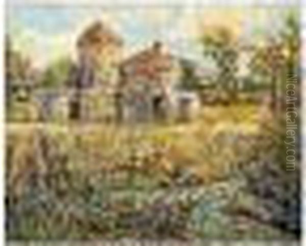 By The River Oil Painting by Ernest Lawson