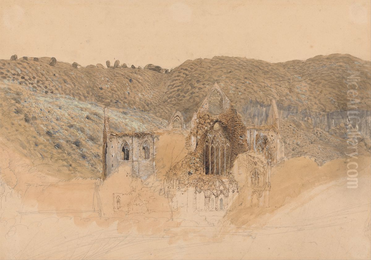 Tintern Abbey Oil Painting by Samuel Palmer