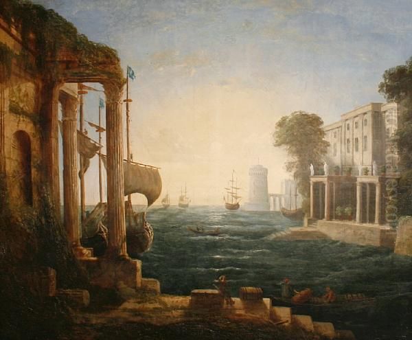 The Embarkation Of The Queen Of Sheba Oil Painting by Claude Lorrain (Claude Gellee)