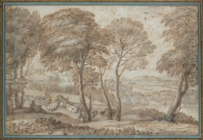 Paysage Classique Oil Painting by Claude Lorrain (Claude Gellee)