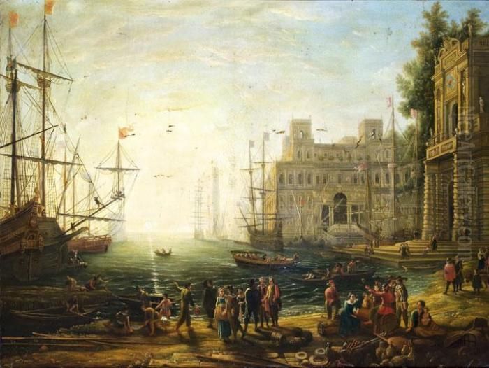Kikotoi Reszlet Oil Painting by Claude Lorrain (Claude Gellee)