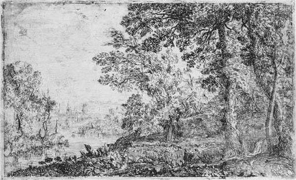 L'apparition (mannocci 5) Oil Painting by Claude Lorrain (Claude Gellee)