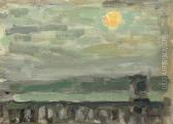 Les Soleils, Gerberoy Oil Painting by Henri Eugene Augustin Le Sidaner