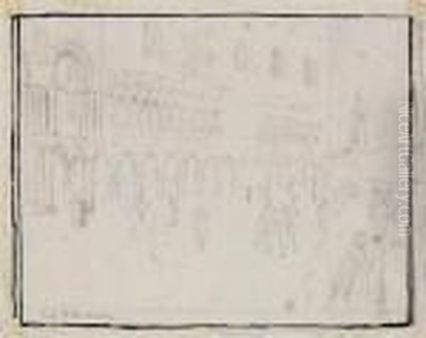 La Piazetta Oil Painting by Henri Eugene Augustin Le Sidaner