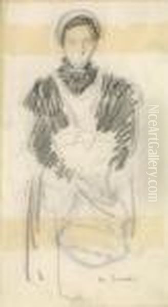 La Flamande Oil Painting by Henri Eugene Augustin Le Sidaner