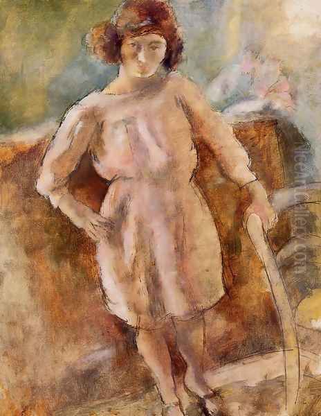 Little Nana from Cassis Oil Painting by Jules Pascin