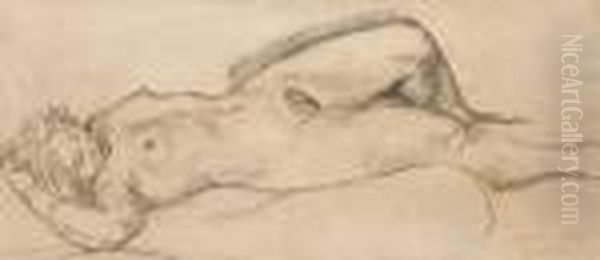 Nu Allonge Oil Painting by Henri Lebasque