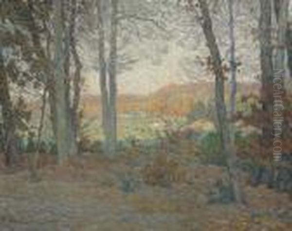 Paysage D'ile-de-france Oil Painting by Henri Lebasque