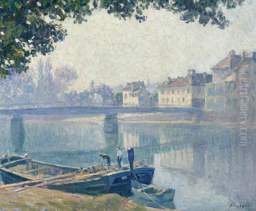 Les Bords De La Marne Oil Painting by Henri Lebasque