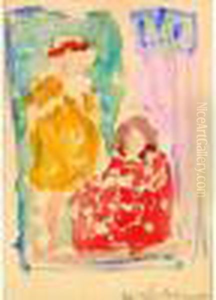Deux Personnages Oil Painting by Henri Lebasque