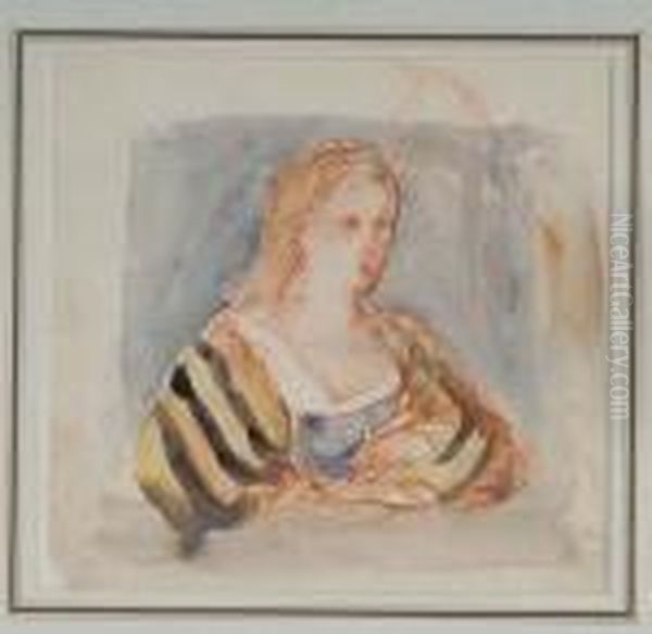 Portrait De Femme Oil Painting by Henri Lebasque
