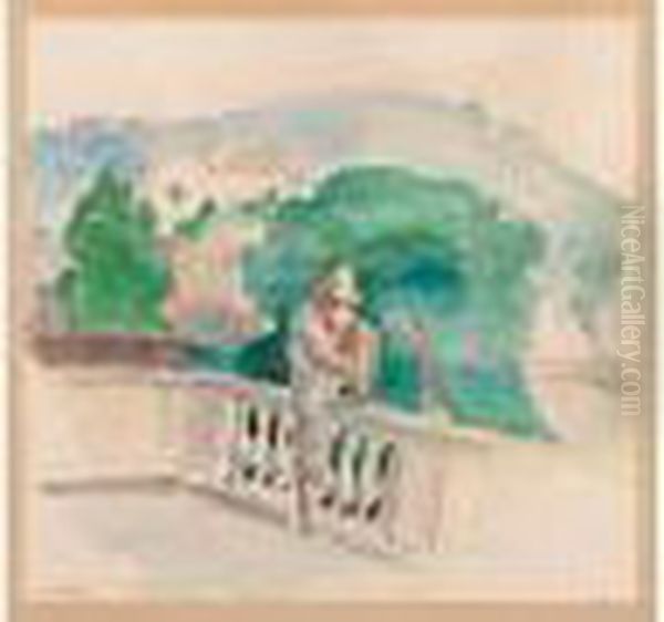Sur La Terrasse Oil Painting by Henri Lebasque