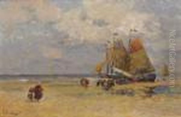 Return Of The Ships Oil Painting by Albert Lebourg