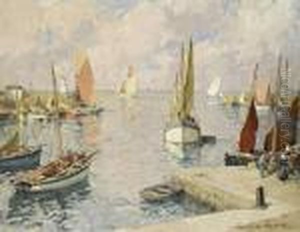 Marine Oil Painting by Paul Emile Lecomte