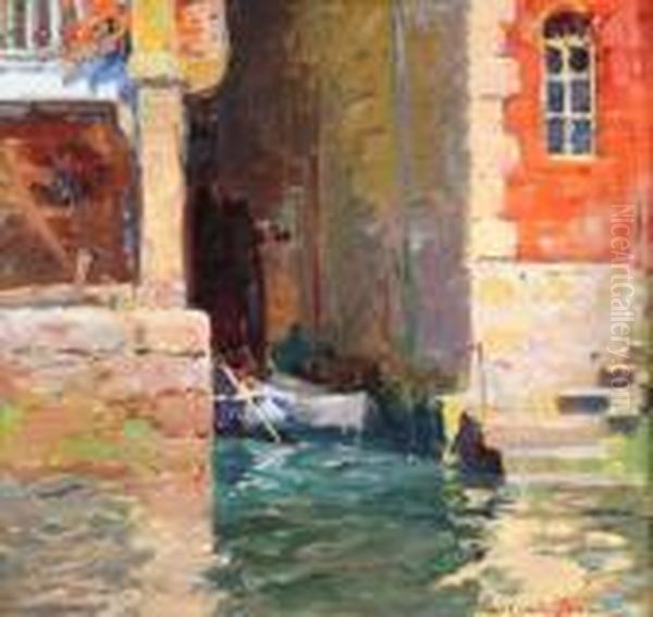 Venise Oil Painting by Paul Emile Lecomte