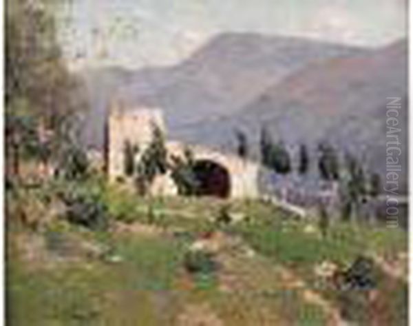 Paysage Montagneux Oil Painting by Paul Emile Lecomte