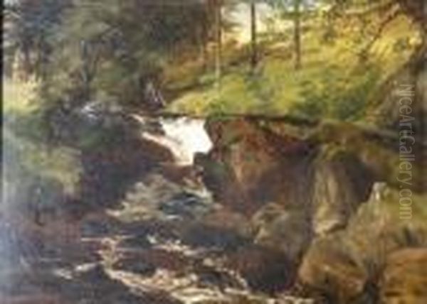 View In Devonshire Oil Painting by Frederick Richard Lee, R.A.