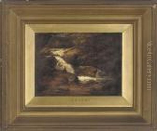 A Welsh River Oil Painting by Frederick Richard Lee, R.A.
