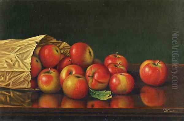 Apples Oil Painting by Levi Wells Prentice