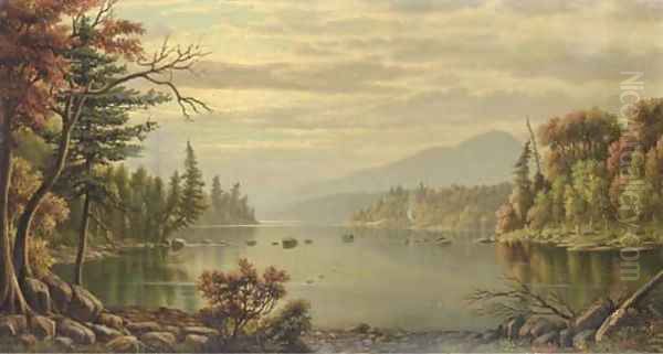 Raquette Lake 2 Oil Painting by Levi Wells Prentice