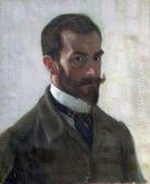 Portrait D'homme Oil Painting by Raphael-Leon Leguilloux