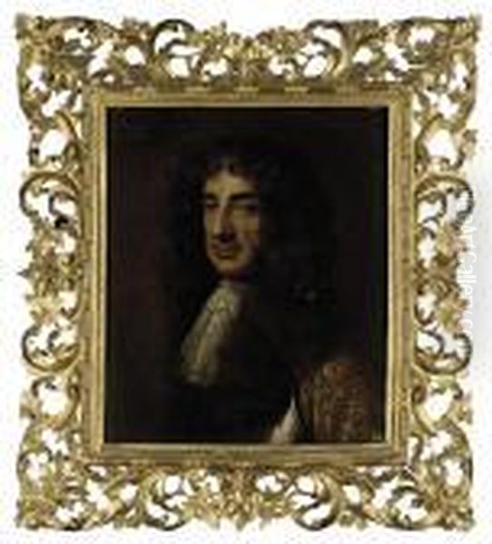 Portrait Of King Charles Ii Oil Painting by Sir Peter Lely