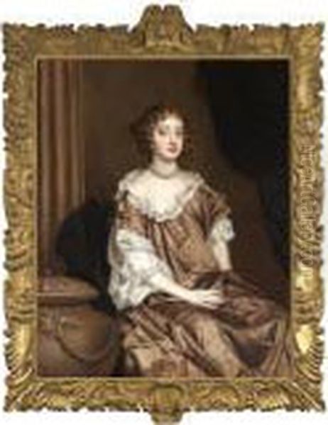Portrait Of Lady Wriothesley, 
Later Countess Of Northumberland, And Later Countess Of Montagu Oil Painting by Sir Peter Lely
