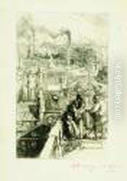 Le Quartier Des Gobelins. 1893. Oil Painting by Auguste Lepere