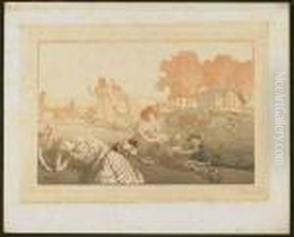 Untitled Oil Painting by Auguste Lepere