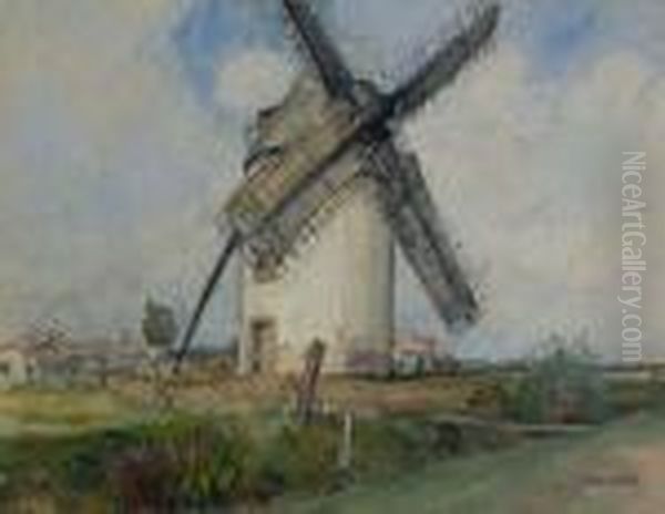 Untitled Oil Painting by Auguste Lepere