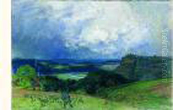 Ciel D'orage Oil Painting by Auguste Lepere
