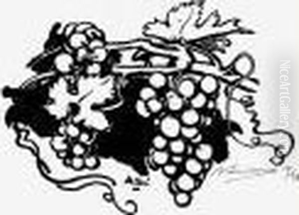 La Foret De Fontainebleau. Oil Painting by Auguste Lepere