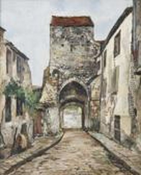 La Vieille Tour. Oil Painting by Marcel Leprin