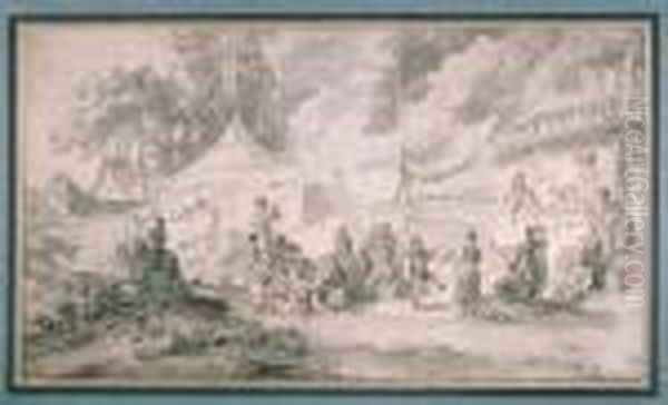 Untitled Oil Painting by Jean-Baptiste Le Prince