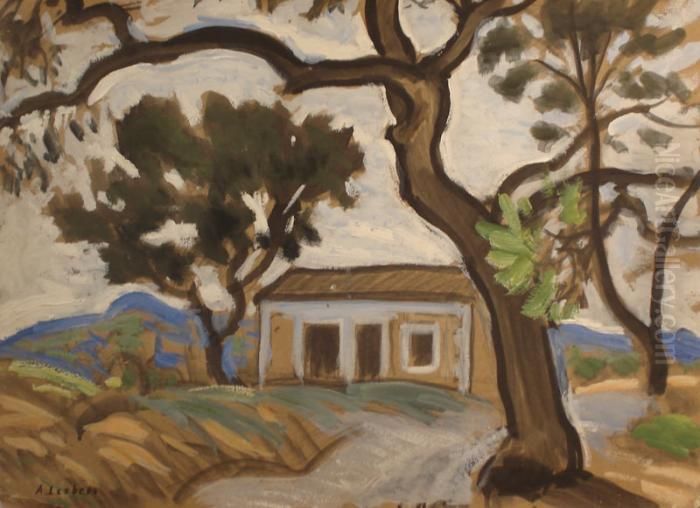 Le Cabanon De Felix Oil Painting by Alfred Lesbros