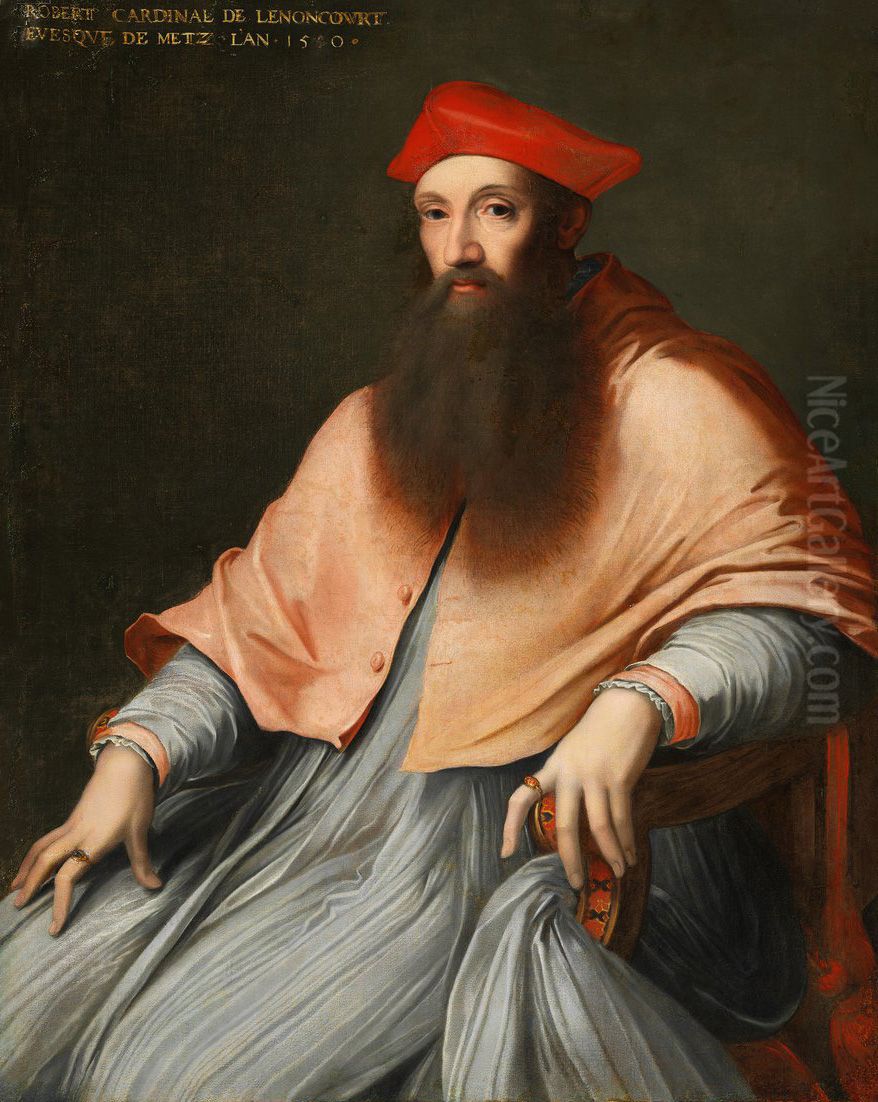 Portrait of Cardinal Reginald Pole Oil Painting by Sebastiano Del Piombo